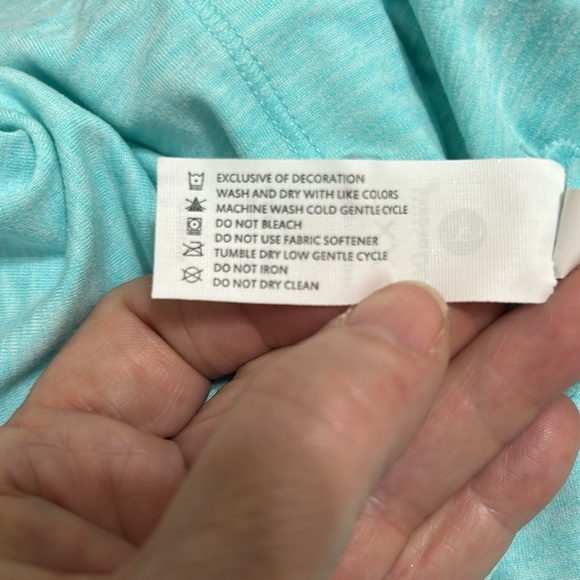 90 DEGREE BY REFLEX nwt Half Zip Pullover Hoodie Htr Aruba Blue. XXL - Picture 15 of 16